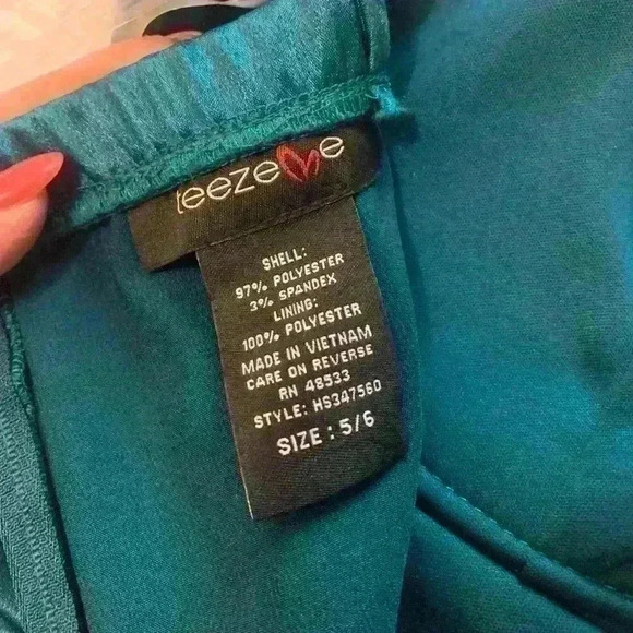 Macy’s Teal Blue/Green Formal Dress - Picture 3 of 6